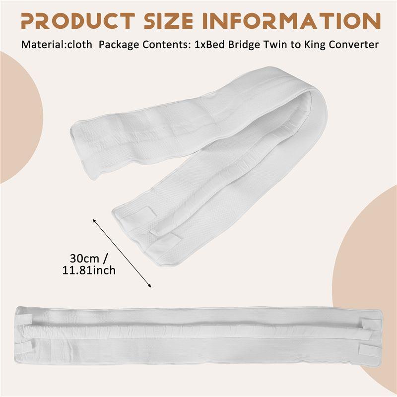 Good-Bed Bridge Twin To King Converter Kit-Bed Filler To Make Twin Beds Into King Connector-Twin Bed Connector & Mattress Connec