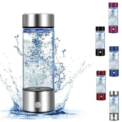 Portable Hydrogen Generator Water Cup Filter Ionizer Maker Hydrogen-Rich Water 420ml Electric Hydrogen Rich Water Generator Bottle