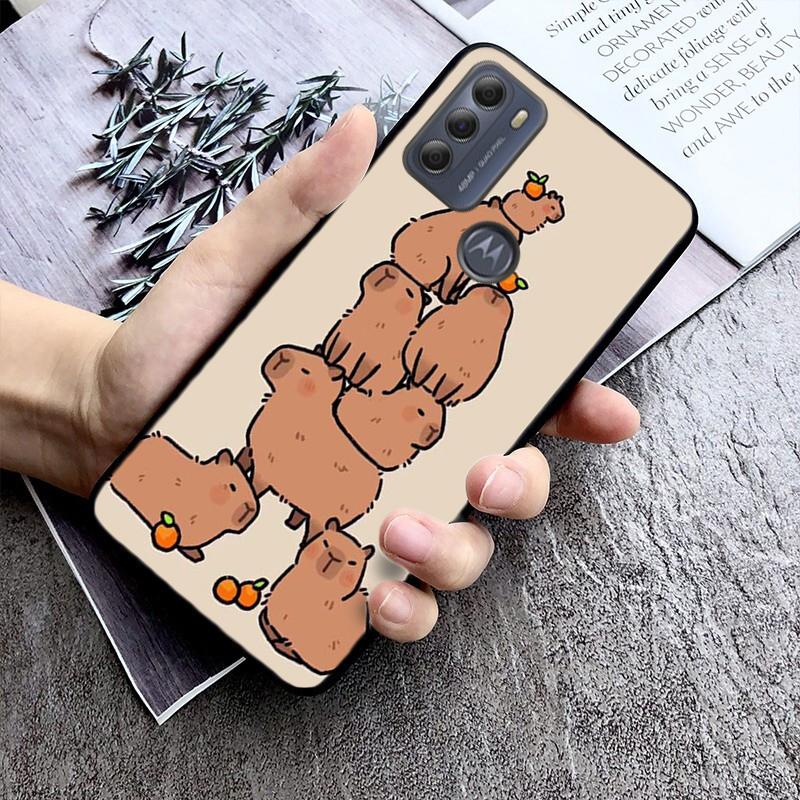 

Чохол Cute Capybara для Moto G84 G22 G32 G42 G52 G62 G53 G72 G60 G60S G100 G10 G20 G30 G13 G50 G 5G G Pure Moto G Pure