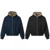 Mens Oversized Cotton Puffer Jacket With Faux Fur Collar Warm Thick Winter Coat Teens Casual Hooded Outerwear