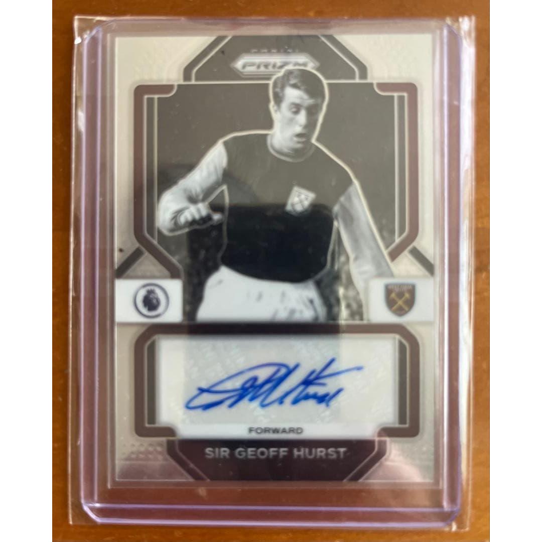 Used Panini Prizm sir GEOFF HURST/autograph