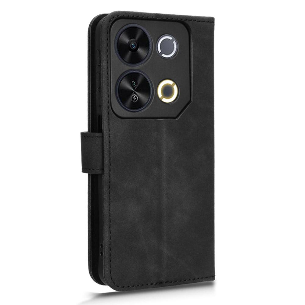 For Itel P65 Leather Case Skin-Feel Anti-Drop Wallet Flip Phone Cover