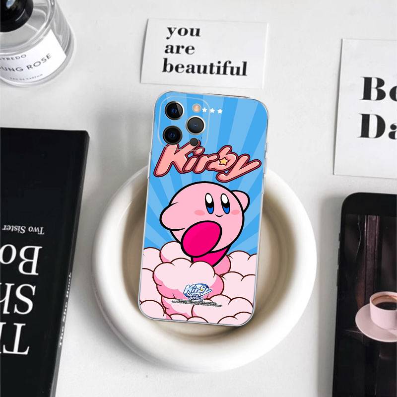 Cute K-Kirbys Phone Case For iPhone 17 16 15 14 13 11 12 Pro Max 16 Plus Transparent