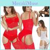 Sexy Women Lingerie Body Stocking Sleepwear Lace Teddy Dress Babydoll Nightwear
