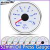 2" 52mm 7 Colors LED Car Oil Pressure Gauge High Speed Motor 0-10 BAR 0-150 PSI Oil Press Gauge For Auto Car Boat Motorcycle