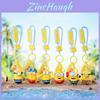 Minions Summer Time Pvc Keychain With Cartoon Design For Gift And Bag Decoration
