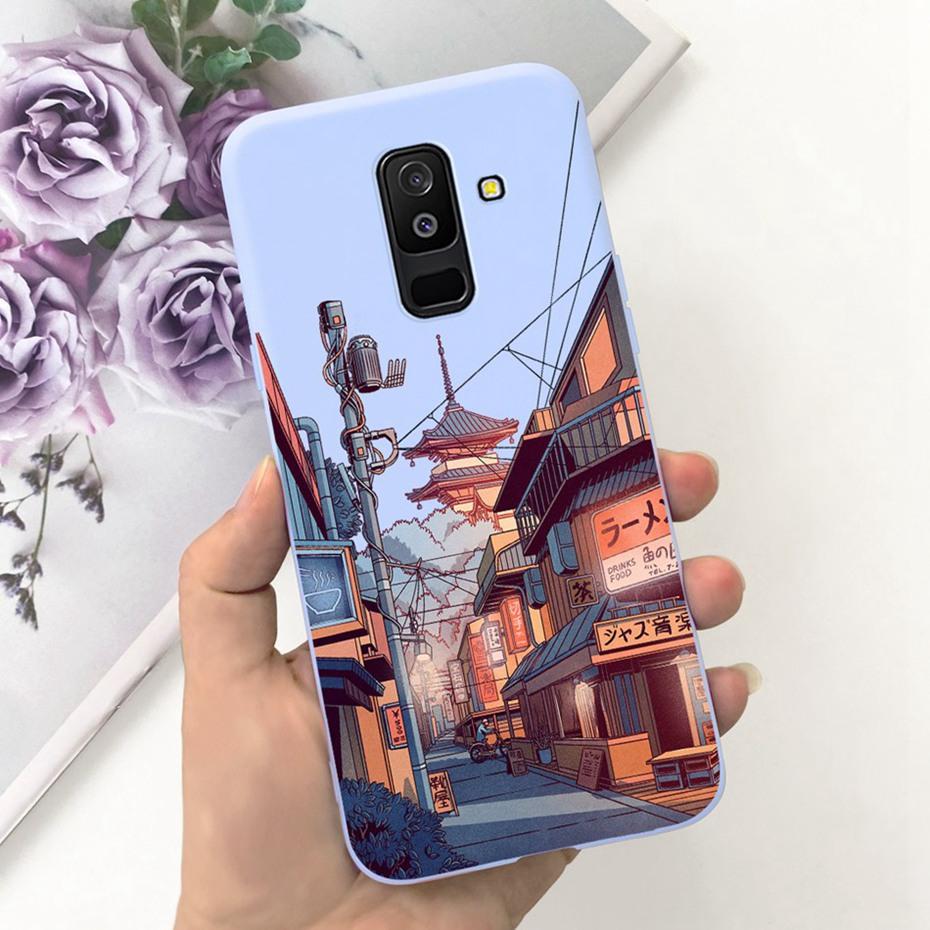 Fashion Case For Samsung Galaxy A6 Plus 2018 Soft Silicon TPU Back Cover For Samsung A6 2018 A 6 A6+ A6plus Phone Cases