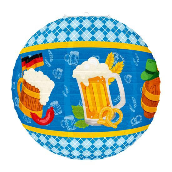Oktoberfest Hengende Papirlanternedekorasjon Tysk Bayersk Ølfestival Rund Papirlanterne for Festrekvisitter
