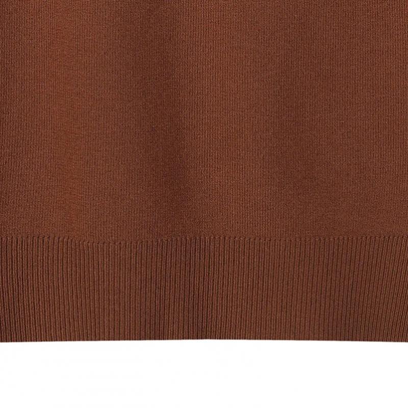 Lap Cap Sleeve Half Neck Short Sleeve Knit As1kh160