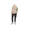 Stone Island FW24 Ribbed Cuff Casual Crew Neck Logo Sweatshirt Men sweatshirt Khaki 811563051-V0094