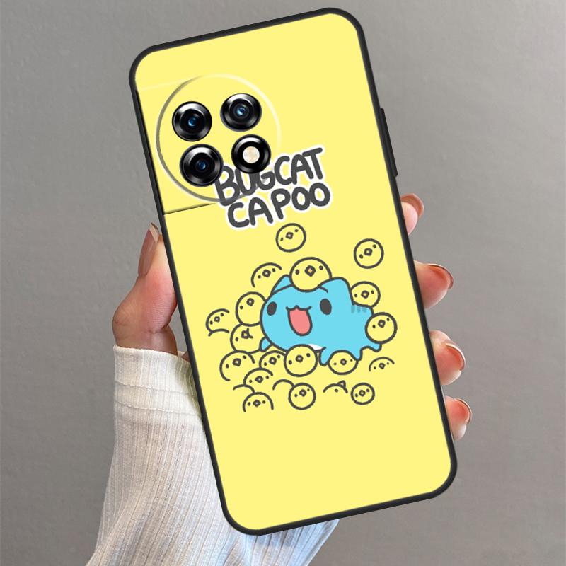 

Love Comic Cat Bugcat Capoo Case For OnePlus 13T 13 13R 12 12R 11 10 Pro 8T 10T Nord 5 CE 2 3 4 Lite N20 N30 Back Cover OnePlus Nord CE3Lite