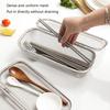 Silverware Basket Set for Dishwasher, 304 Stainless Steel Open-Grid Baskets with Rounded Shape for Grouping Forks, Spoons, Chopsticks and Small Pieces