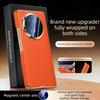 [[Dual-axis Protection] for Honor Magic V6 Case Luxurious Genuine Leather for Magsafe Wireless Charging Premium Back Phone Case