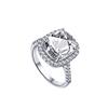 Tancise Women Classic 925 Sterling Silver  Zircon Ring Ladies Jewelry Wedding Promise Party Gift