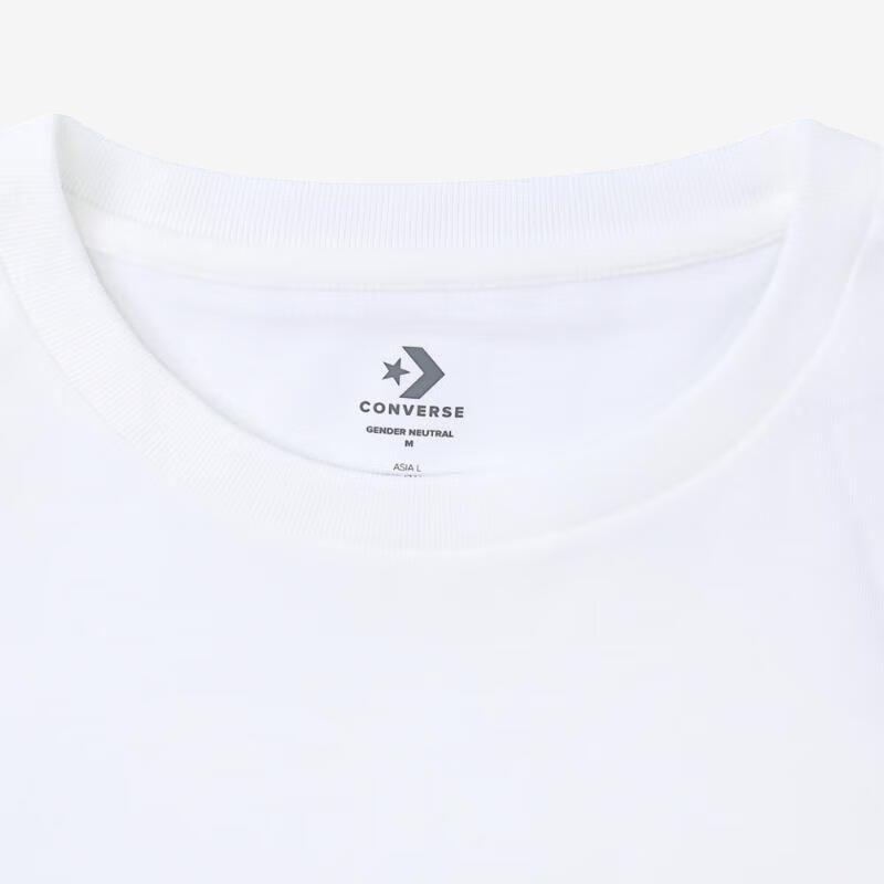 Converse Loose Sneaker Patch T-Shirt Asia Sizing 'White' Unisex 10027239-A01