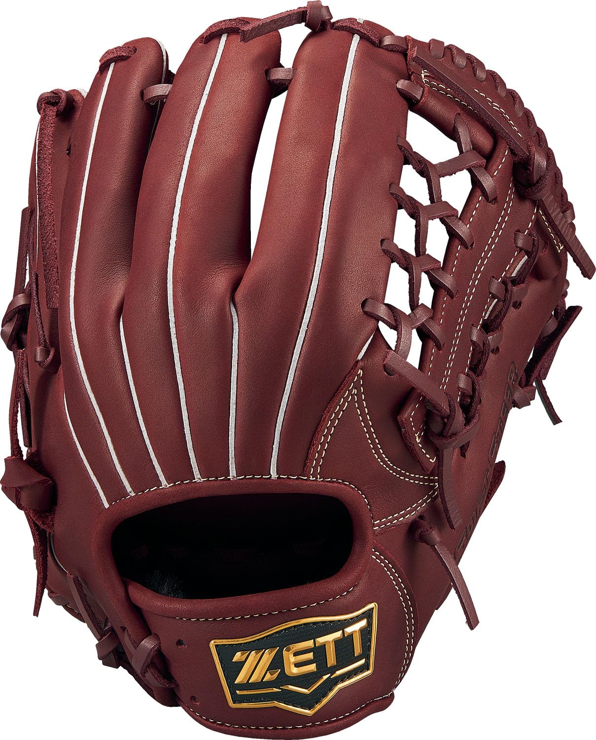 

ZETT Soft Steer Baseball Glove for Bordeaux Brown Size 5 All-Around Left-Handed Throws, (4000), (BRGB35430)
