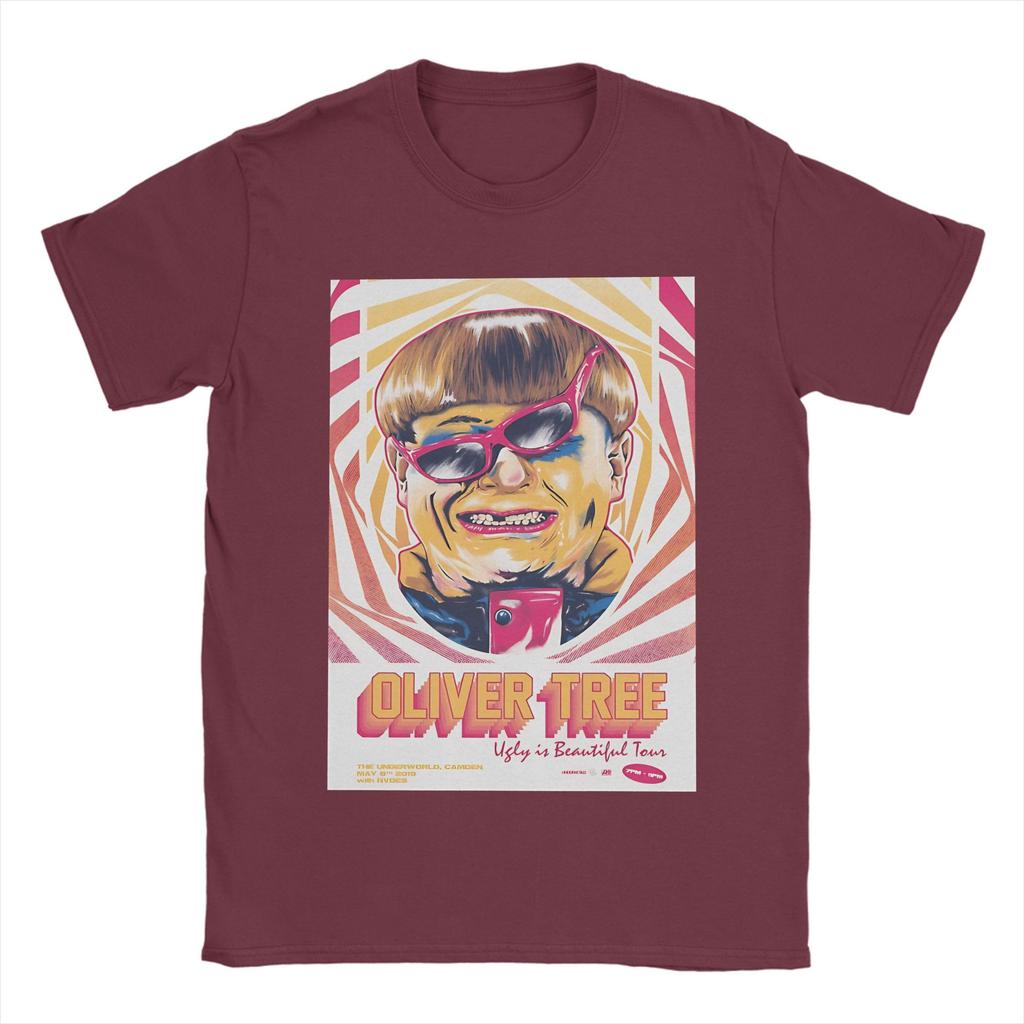 Oliver Tree Ugly Is Beautiful Magliette Unisex Unisex Vintage Cotone Magliette Girocollo Manica Corta Maglietta Grafica Stampata Vestiti