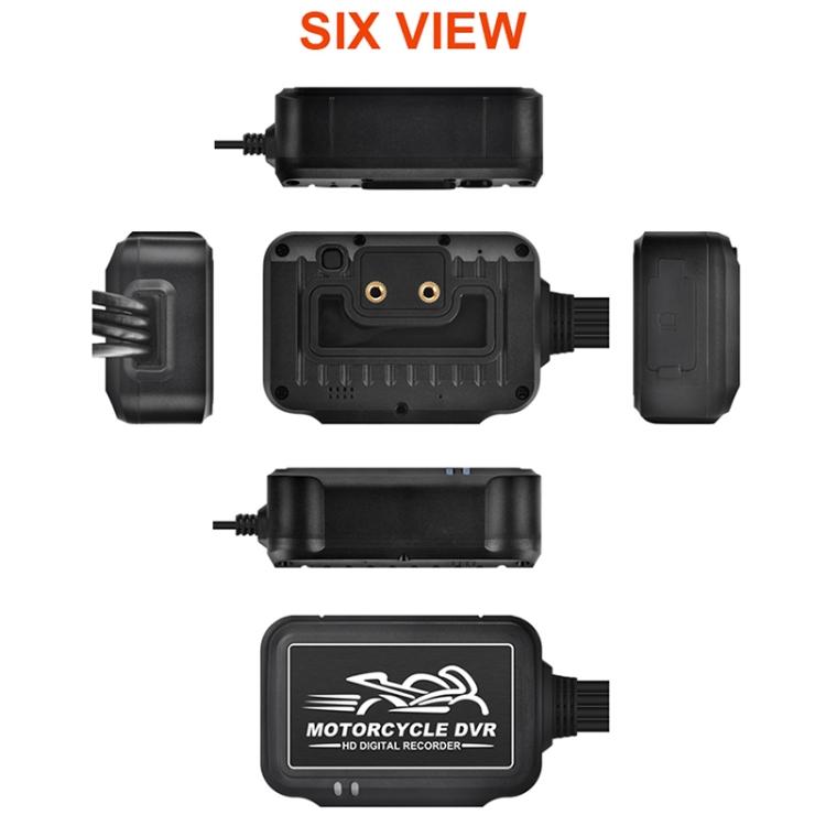 SE3 Dual AHD 1080P Waterproof HD Motorcycle DVR Without Screen, Support TF Card / Cycling Video / Parking Monitoring