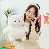 Adorable White Cat Plush Toy - Super Soft Sleeping Kitten Pillow