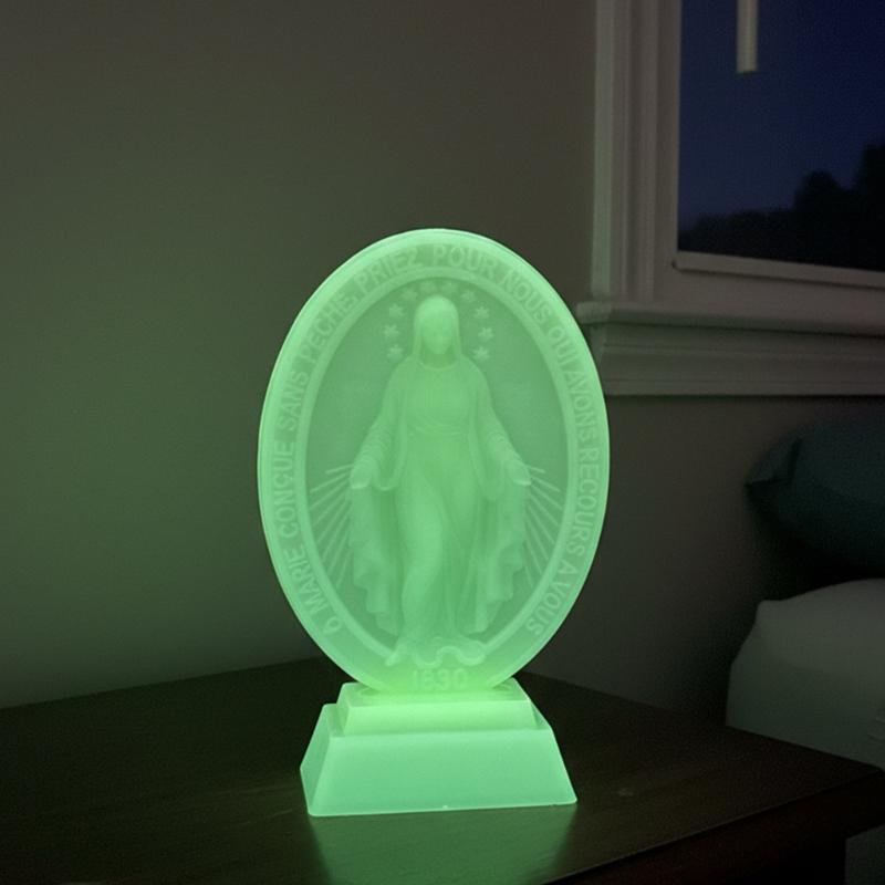Nachtlampje Standbeeld Maagd Maria Standbeeld Moeder Maria, Beeldje Maagd Maria Ornament Huisdecoraties Religieus Cadeau
