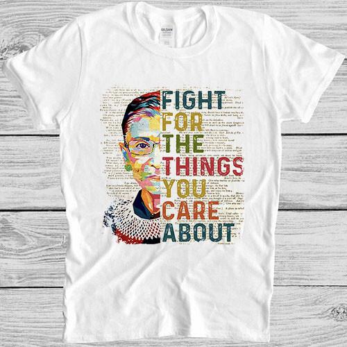 Feminist Shirt Ruth Bader Ginsburg Notorious RBG Feminism Gift Tee T Shirt M933