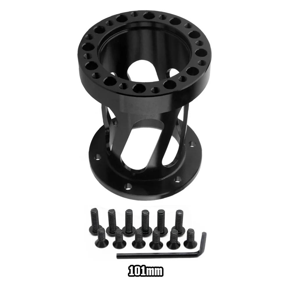 Universeller 101MM 76MM 51MM Spurverbreiterung Schwarz Autoteile Aluminium Lenkradnabenadapter off Boss Kit Lenkradabstandshalter