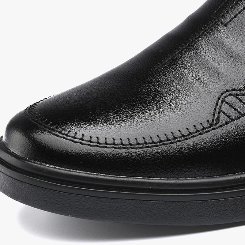 Leather Shoes Men's New Business Formal Casual Spring and Fall Breathable Men's British Korean Round Head Wedding Shoes