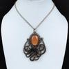 Sun Sitara Pendant Copper Wire Wrapped Pendant Gemstone Copper Jewelry Handmade Pendant Octopus Pendant Wire Wrapped Jewelry Gift For Mother