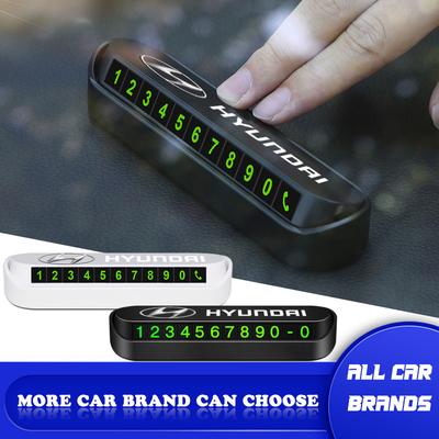 1 Pz. Scheda Parcheggio Temporaneo Auto Scheda Numero di Telefono Targa Adesivo Per Santa Fe Sonata Solaris Azera Creta I30 Ix25 IX35 Tucson