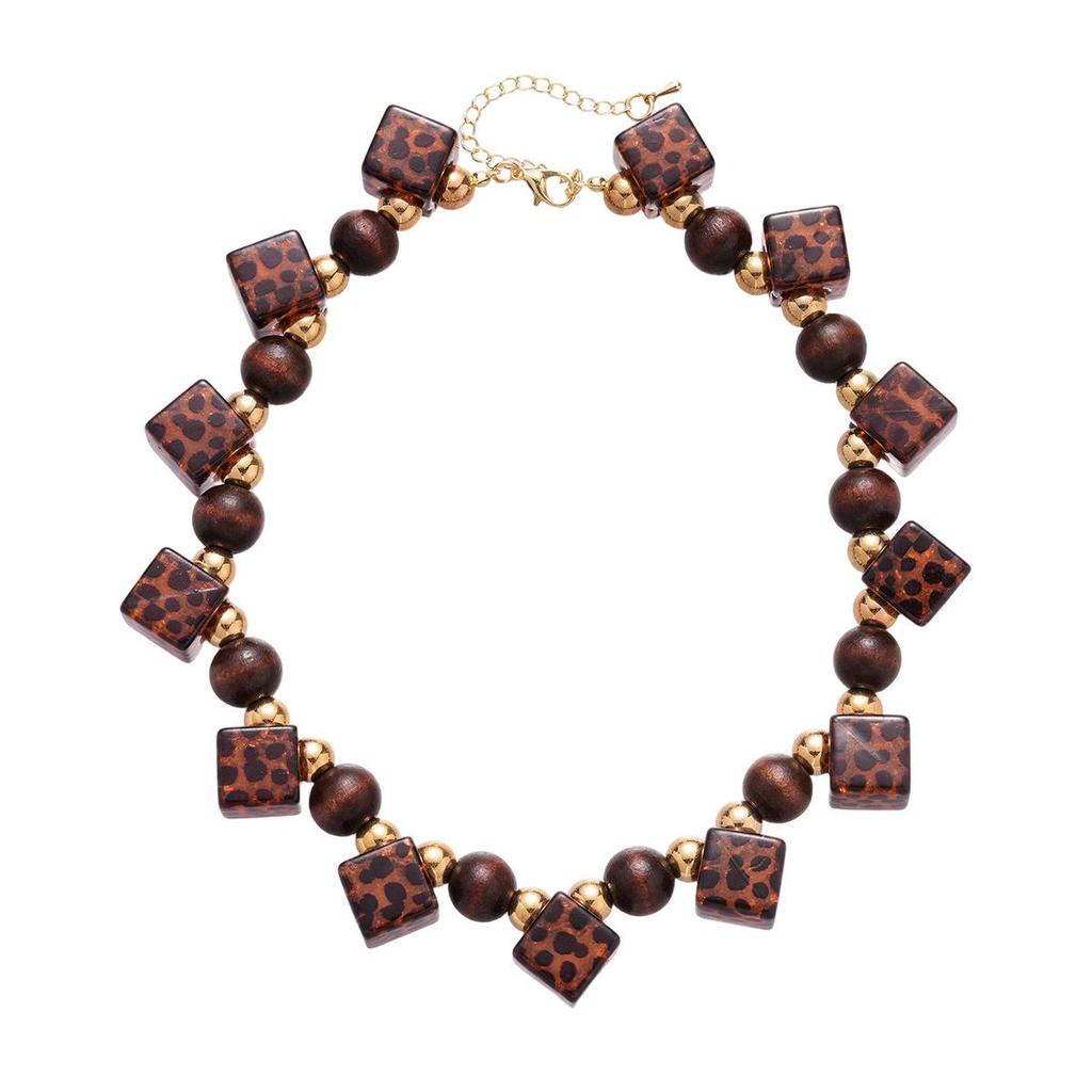 Elegant Acrylic Glass Beaded Pearl Necklace for Women – Versatile and Sophisticated Accessory