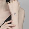 Moissanite Clavicle Chain: French Luxe Bow Bracelet for Women