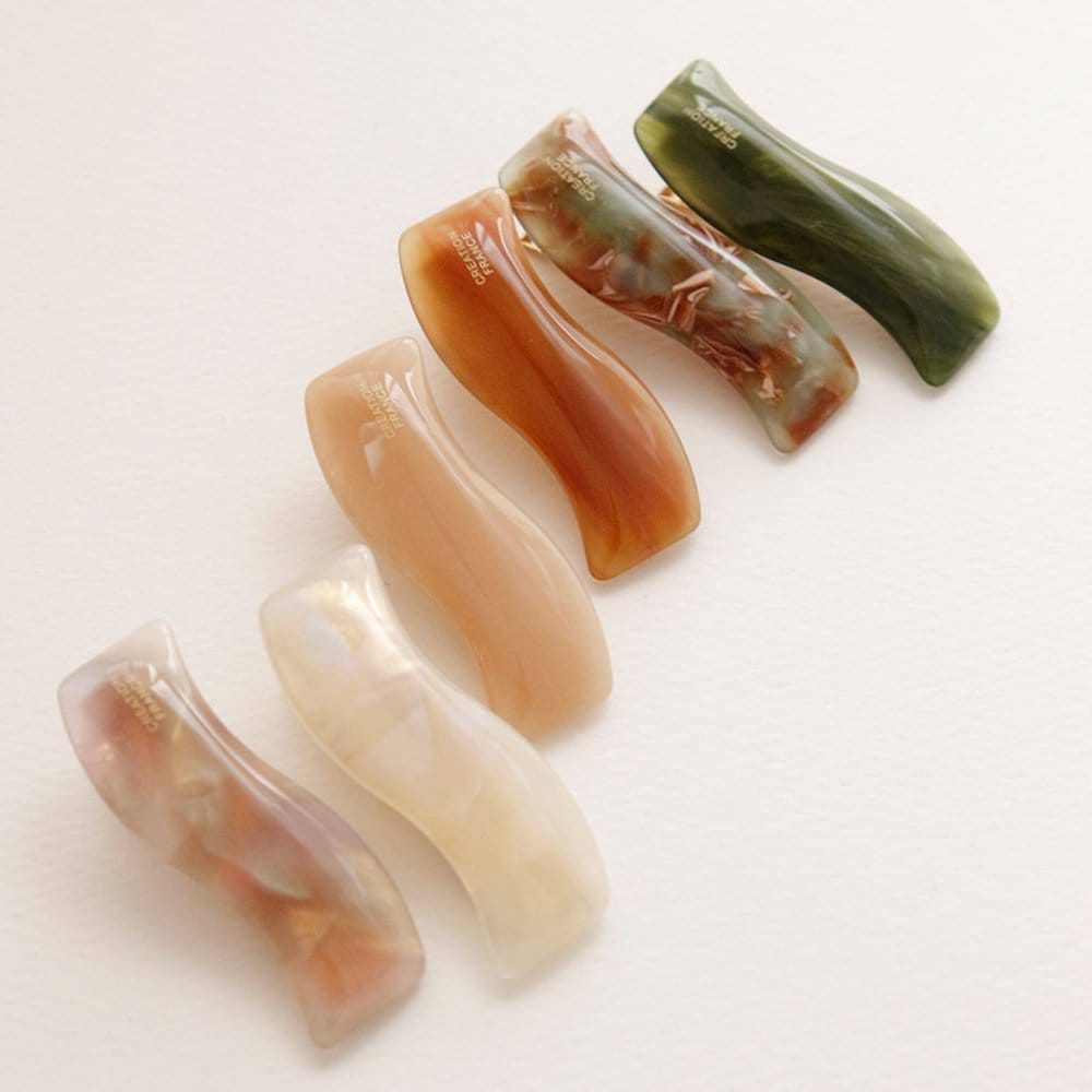 

Jlauren French Wave Wave Point Clip H01049 Purple