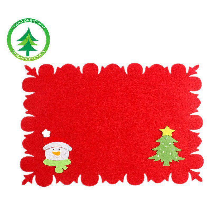 Luxurious Christmas Santa Place Mat Table Runner Mat Crafted For Holiday Cheer