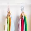 5-hole Hanger with Handle for Space-saving Magic Hooks Closet Organizer for Space Saving