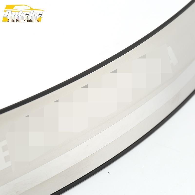 Elantra Rear Bumper Guard: Stainless Steel Tailgate Protection Pedal & Decorative Sticker