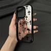 Dark Cross for Apple 16promax All Pack Anti Drop Phone Case 16 Simple for IPhone 15 Protection 14