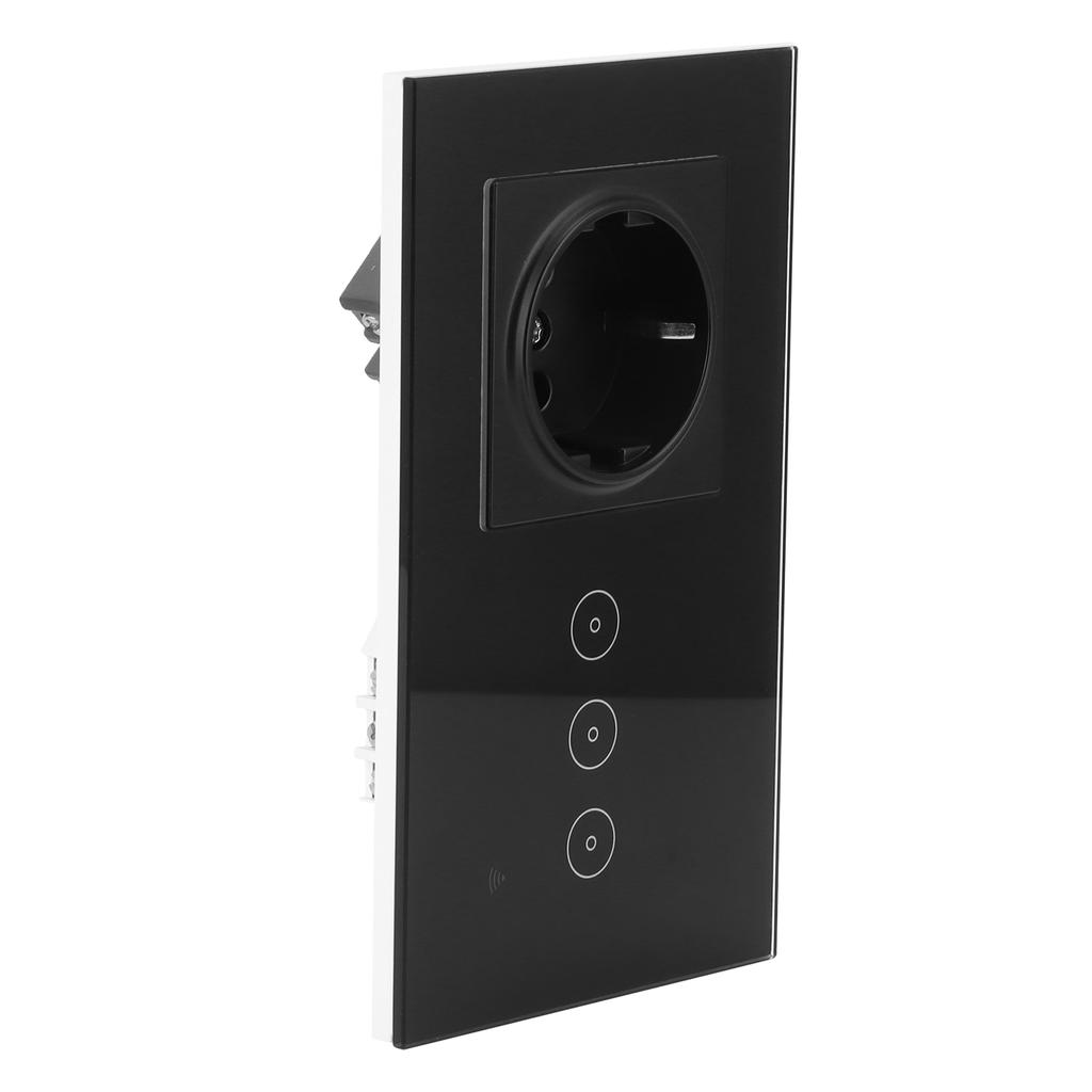 Multifunction Smart Wall Switch with Socket WiFi Switch Socket for Tuya  95?/AC 10A