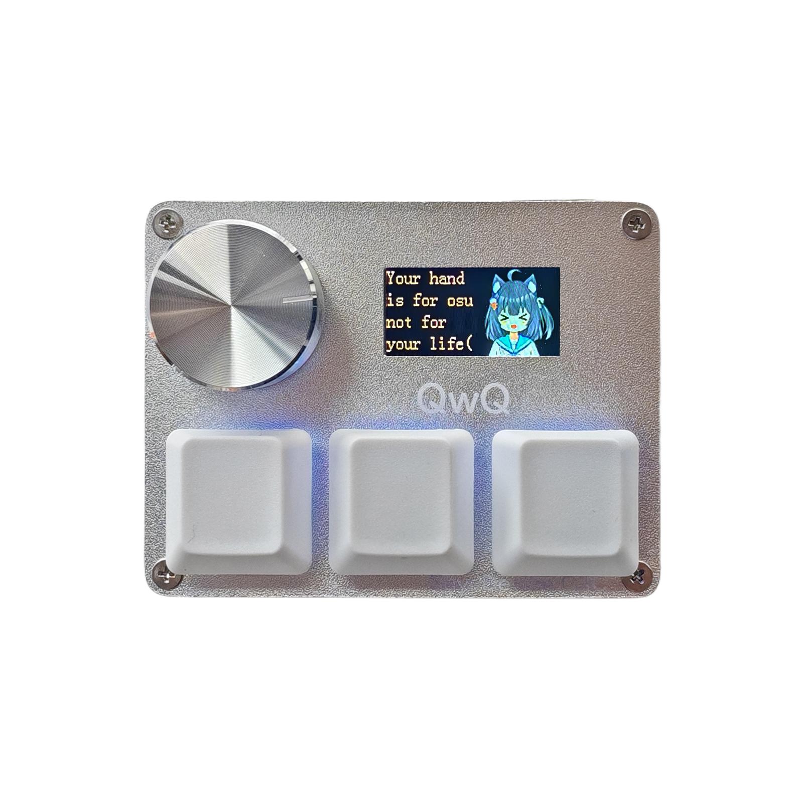 O3C Game Keyboard SayoDevice OSU O3C Rapid Trigger Hall Switches Magnetic Pink Switches Keyboard Knob Screen Copy Paste Shotcut Gateron KS-20