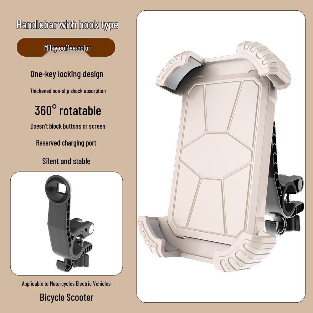 Shockproof Anti-Shake Phone Holder for Electric Vehicles & Motorcycles - Ideal for Navigation and Outdoor Cycling