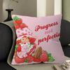Cartoon Strawberry Shortcake Cushion Cover Pillowcase Upholstery Sofa Throw Pillow Home Decor Pillowcas