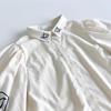 High-End Fashionable Cotton Linen Embroidery Wide-Leg Pants Suit for Women