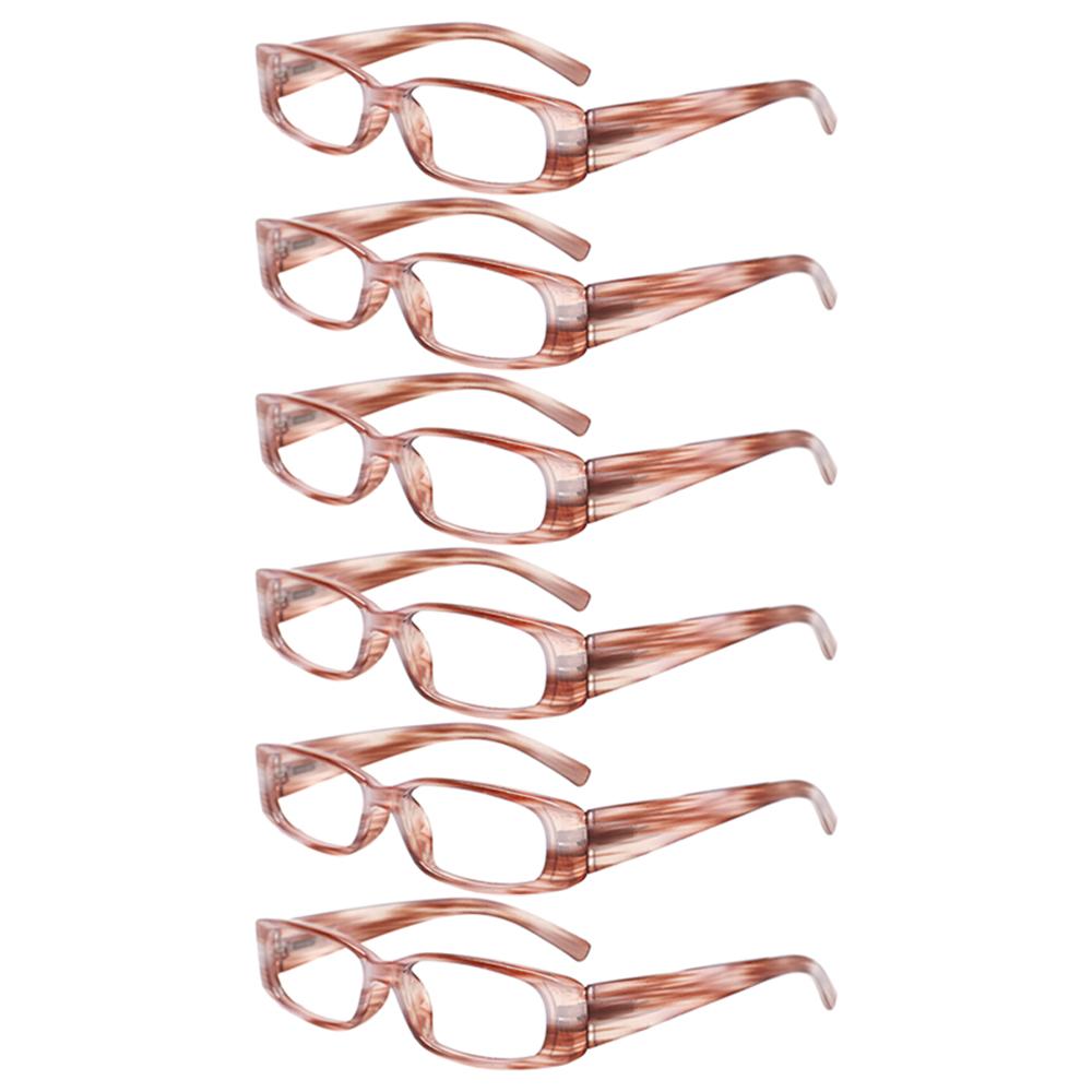 Turezing Lesebrille, modisches farbiges Gestell, dekorative Brille mit Federscharnier, HD-Lesebrille für Alterssichtigkeit (0–600 Dioptrien)