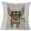 Home Sofa Pillowcase Bedroom Decor Funny Pig Pillow Cushion Cover Cute  Pattern Cartoon