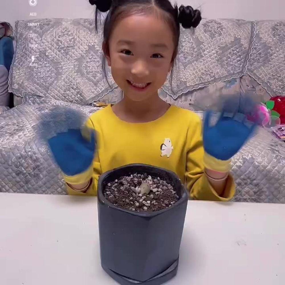 Multi-purpose Kids Work Gloves Cartoon Animal Gardening Glove Latex Coated Gloves  Gardening