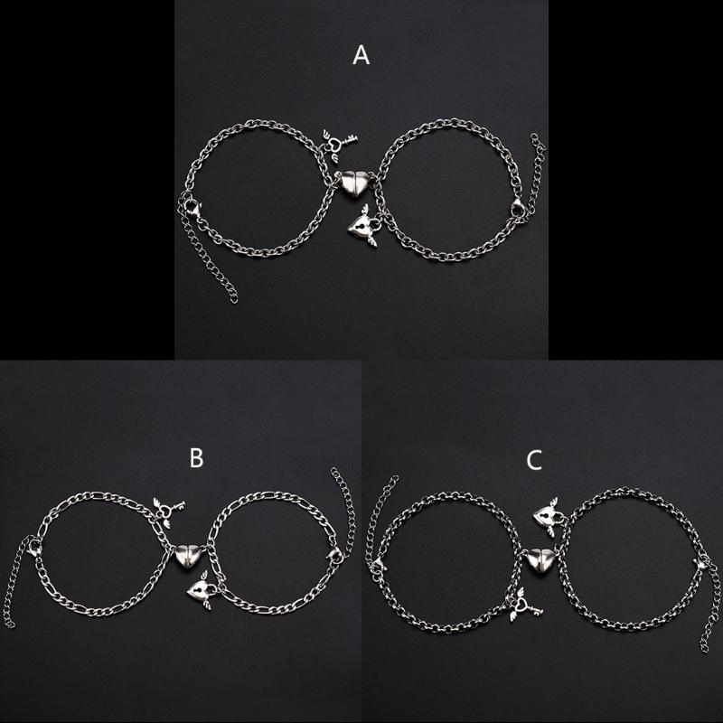 Magnetic Couples Bracelets Mutual Attraction Relationship Matching Friendship Rope Bracelet Set Gift for Women Men