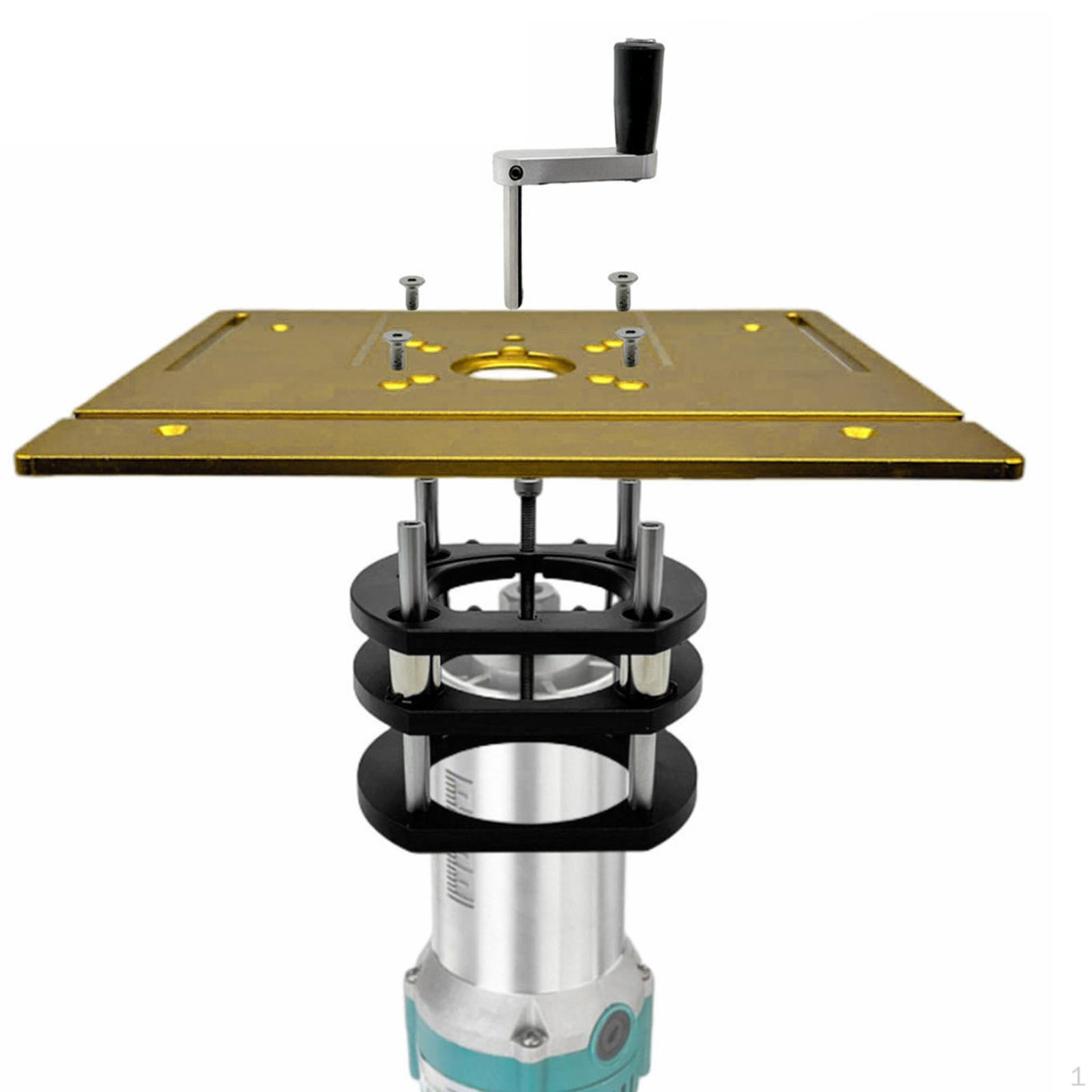 

Router Lift Table Lifting System Base for Carpentry Tool Professional Black Wear Resistant