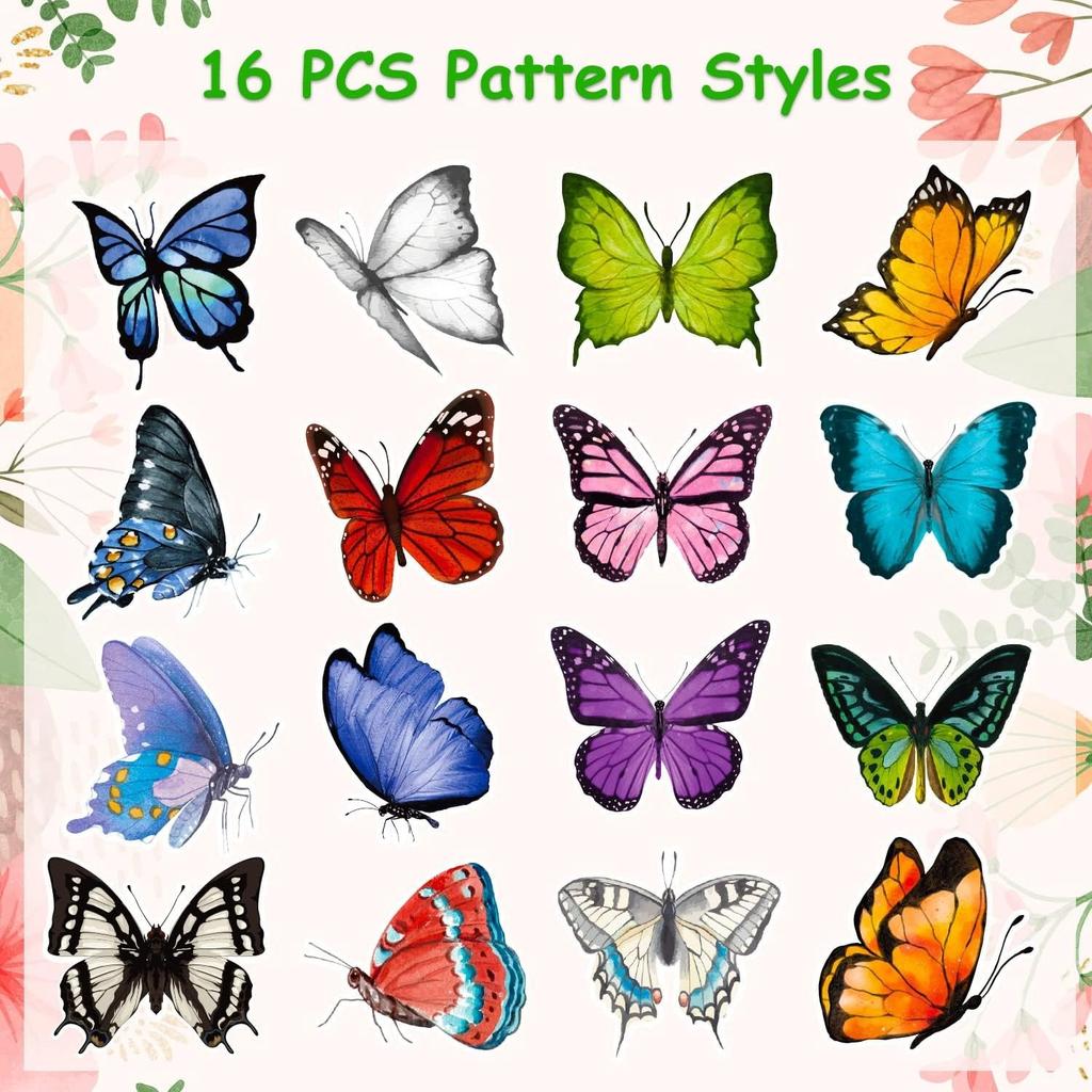 100-500Pcs High-Quality Creative High-Quality Butterfly High-Quality Decorative High-Quality Stickers High-Quality Gift Self-assembly High-Quality