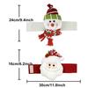 Christmas Window Decor Snowman Santa Claus Curtain Holdback Fastener Xmas Window Decoration for Holiday Home Decor