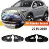 For Hyundai Tucson 2015 2016 2017 2018   ABS Car Rearview Side Mirror Cover Wing Cap Exterior Door Housing Shell Trim