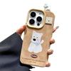 Autumn and Winter Leather Cute Dog Three dimensional Doll Iphone16promax Apple 14 Mobile Phone Case 15 13 Cartoon